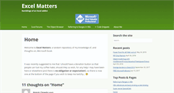 Desktop Screenshot of excelmatters.com